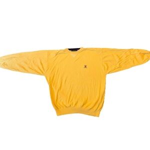 Tommy Hilfiger Yellow Crew Sweater for Men
